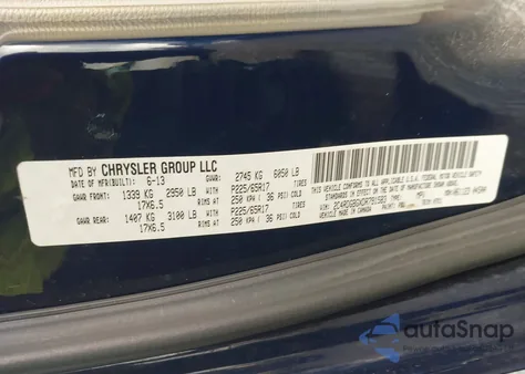 2013 Dodge Grand Caravan Se from USA, damaged, VIN 2C4RDGBGXDR791583